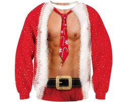 Grappige Kersttrui met 3D-Print - Ugly Christmas Sweater Pullover voor Heren en Dames (S-XXL)