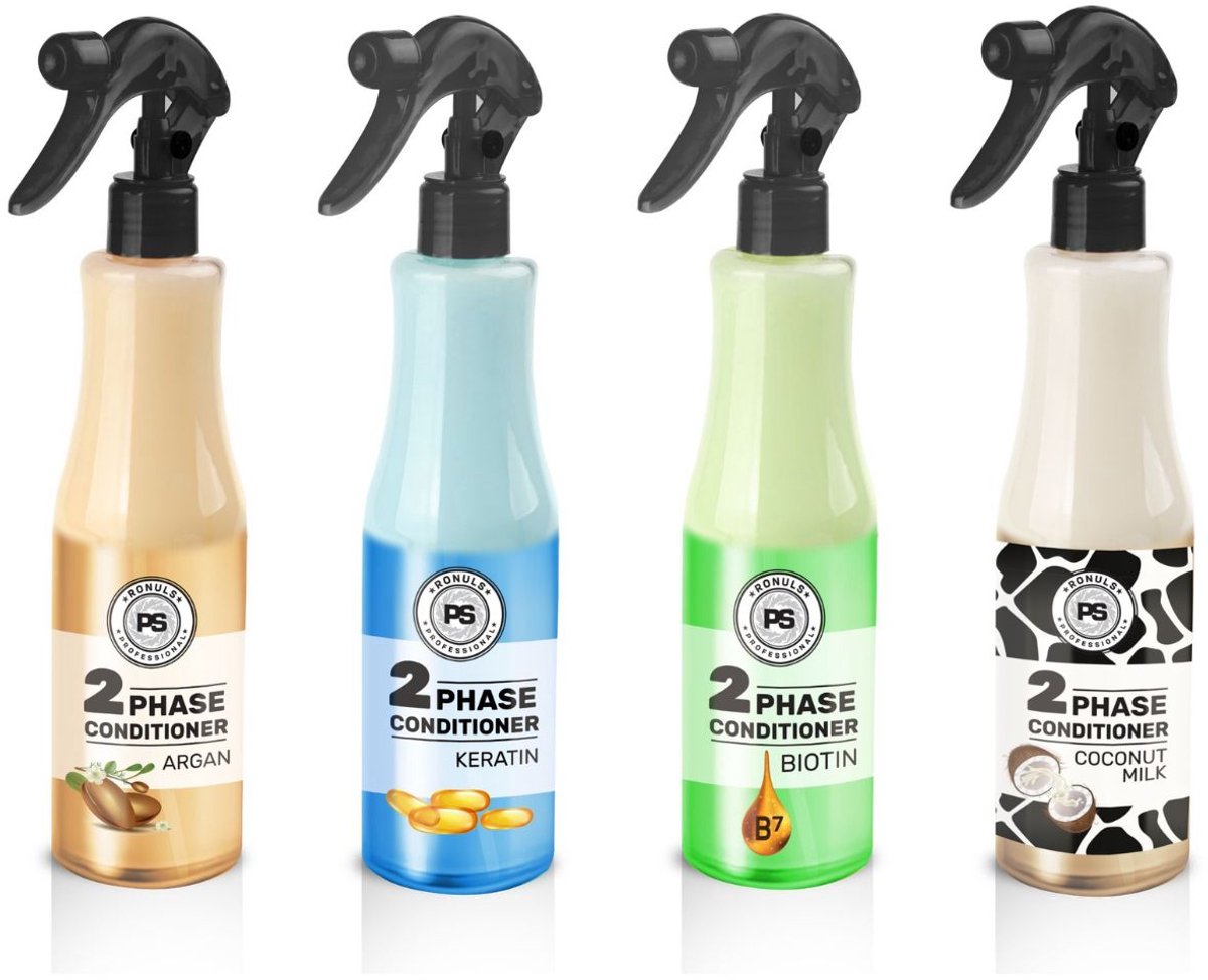 PS Professionals 2 Two Phase Conditioner 4 stuks 400ml set