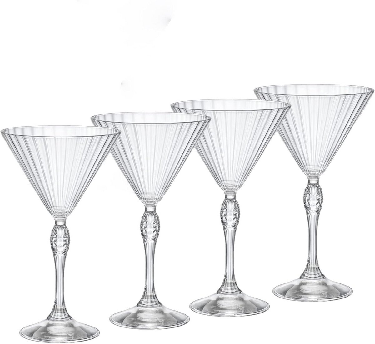 Set van 4 Klassieke Martini Glazen - Cocktailglazen voor Cocktails en Aperitief