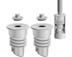 2x Universele Geurafsluiter Anti-Riolering Geur voor Wasmachine Afvoerbuis 35-40mm