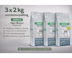 Jarco Premium Cat Vers Hypoallergeen - 3x 2kg Voordeelverpakking