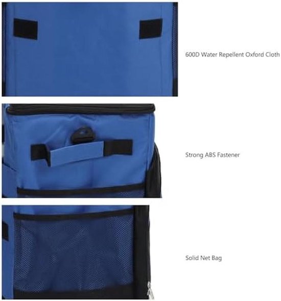 Opvouwbare Koelbox op Wielen met Trolley - Grote Geïsoleerde Koeltas voor Strand en Camping van Merkloos — afbeelding 4