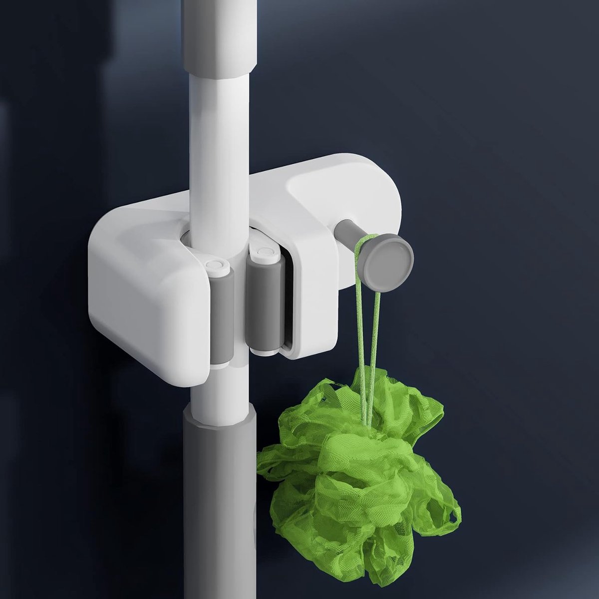 CORNERIA Bezem Mop Houder Opbergorganisator, Muurgemonteerde Organizer voor Borstel Mop en Bezem Gereedschapsopslag - Geschikt voor Keuken, Garage, Tuin, Wasruimte, Badkamer Organisatie en Opslag