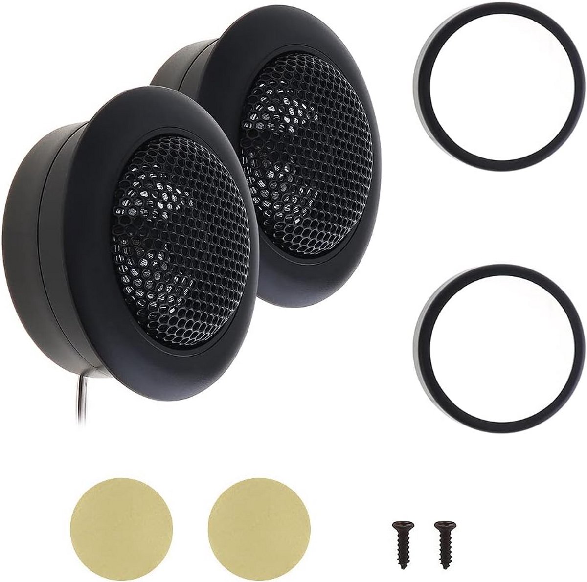 Krachtige 800W Auto Tweeters (2 Stuks) - Dome Hoge Luidsprekers voor Elk Autosysteem