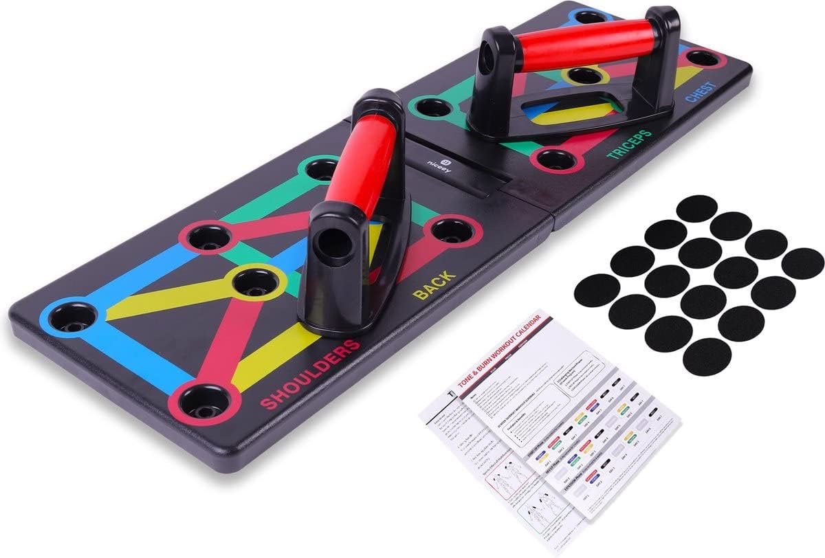 Push Up Board voor Thuis trainen - Complete Workout voor Borst, Triceps, Rug en Schouders