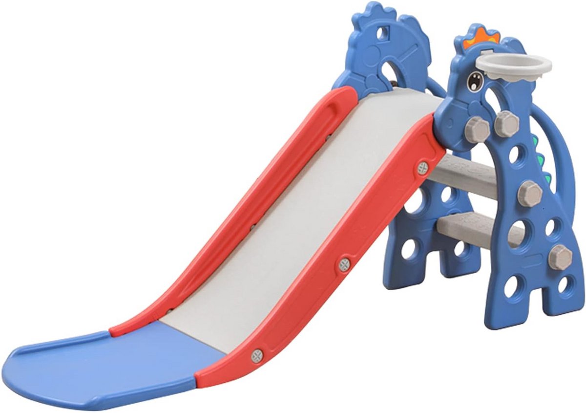 Inklapbare 3-in-1 Kinderglijbaan Speeltoestel voor Binnen en Buiten