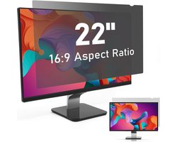 22 Inch Privacyfilter voor Monitor 16:9 - Anti Glare en Blauw Licht Blokkerend Schermbeveiliging