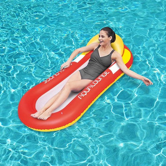 Opblaasbare Waterhangmat voor Volwassenen en Kinderen - Drijvend Loungetekussen voor Zwembad en Strand — afbeelding 4