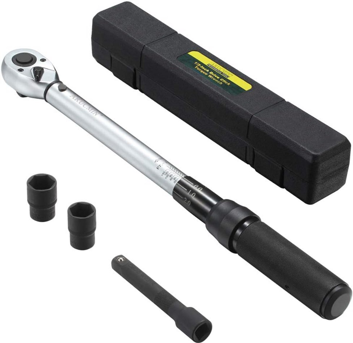 Momentsleutel 1/2 Inch Aandrijving - Verstelbaar Klikmodel - 10-150 ft.lb / 13.6-203.3 Nm