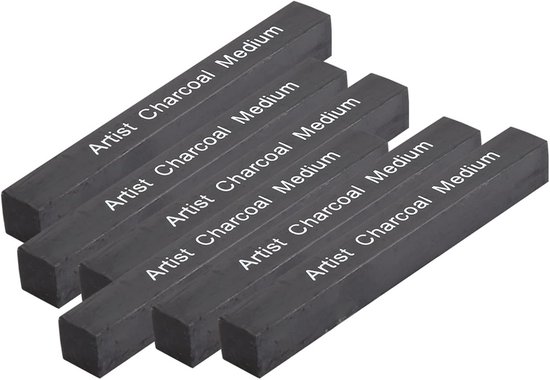 CRETACOLOR Gecomprimeerde houtskool wit art sticks