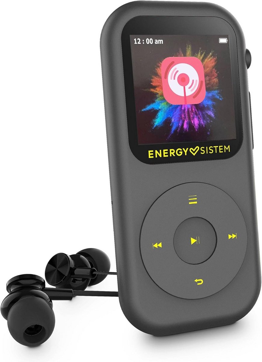 MP4 Speler met 16GB, Bluetooth 5.3, FM Radio en MicroSD Uitbreiding tot 128GB