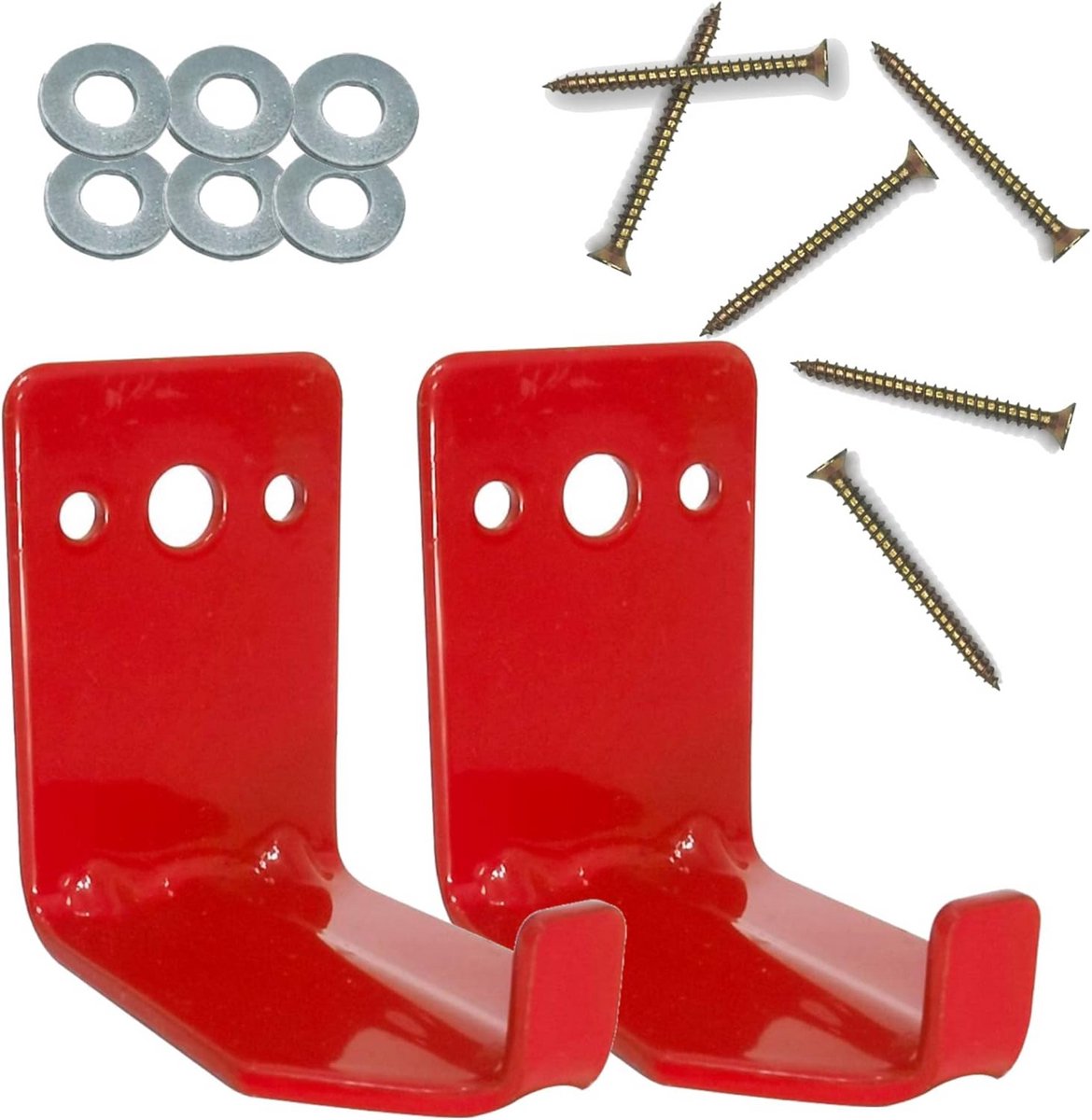 Wandhaak Brandblusserhouder Beugel voor Blussers tot 18 kg - Universele Brandblusserbeugel (2 Stuks)