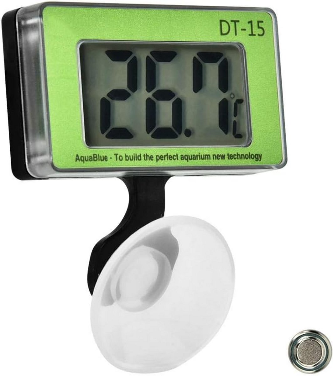 Digitale LCD Aquarium en Terrarium Thermometer met Zuignap