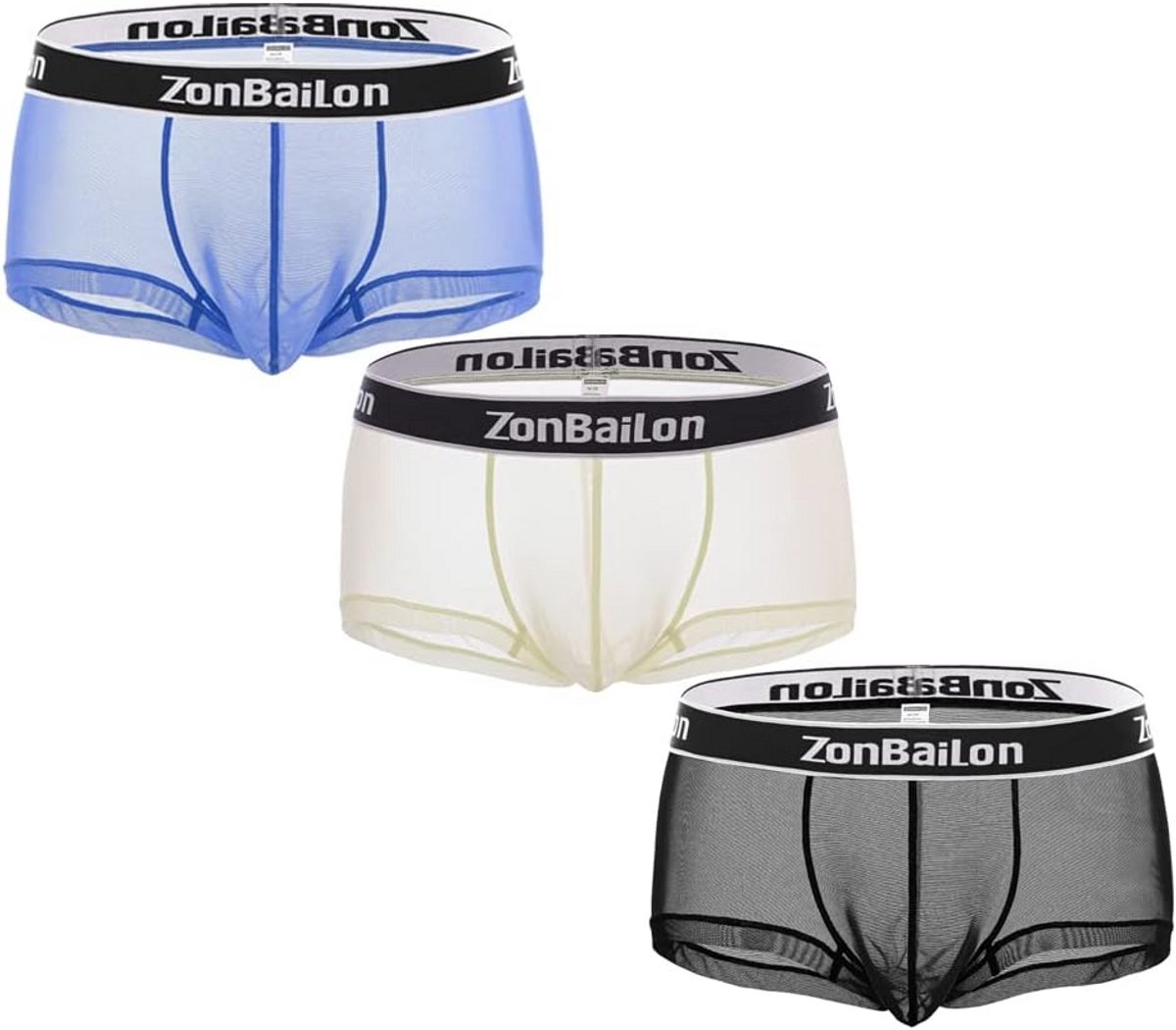 Heren Boxershorts Korte Pijpen IJs Zijde Ondergoed Ademend
