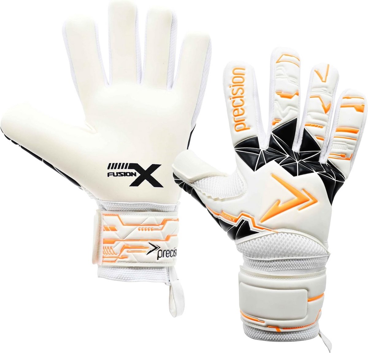 Voetbal Keepershandschoenen Negatief Model - Uitmuntende Grip en Comfort in Wit