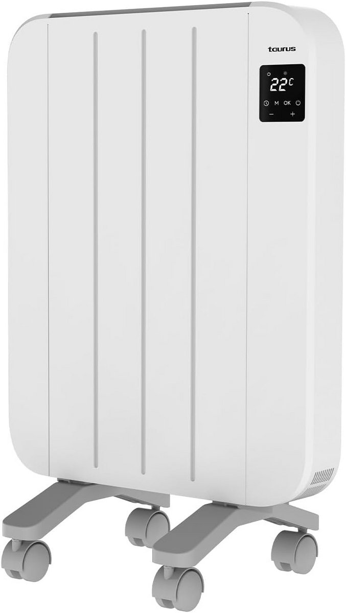 Elektrische Radiator 1000W met Thermostaat | 4 Elementen | Wand- of Vloermontage | Programmeerbaar