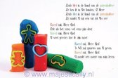 Kinderkaart - A6 - 10x15cm - Met envelop - Zoals klei in de hand van de pottenbakker - Christelijke kaart - Majestic Ally - 12 stuks