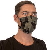 Mondmasker 100% Katoen – Wasbaar – Mondkapjes – Mondkapje – Niet Medisch - Camo