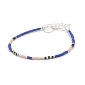 Mint15 Armband 'Delicate Bracelet - Royal Blue' - Zilver