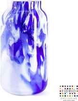 Design vaas Bloom - Fidrio DELFTS BLUE - glas, mondgeblazen - hoogte 41 cm