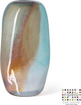 Design vaas floral - Fidrio ATLANTIC - glas, mondgeblazen - diameter 15 cm hoogte 30 cm