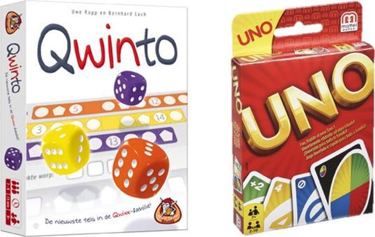 Spelvoordeelset Qwinto & Uno - Kaartspel