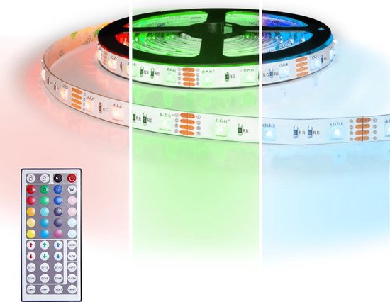 Welvarend Elektropositief Verval Led strip 3 meter RGB Premium 180 leds- Complete set | bol.com