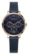 ORPHELIA OR22902 - Horloge - RVS - Blauw - 35 mm