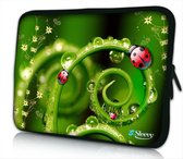 Sleevy 11.6 laptophoes lieveheersbeestjes close-up - laptop sleeve - laptopcover - Sleevy Collectie 250+ designs