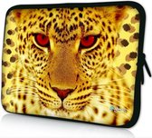 Sleevy 17.3 laptophoes cheeta - laptop sleeve - laptopcover - Sleevy Collectie 250+ designs