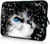 Sleevy 15.6 laptophoes leuk katje - laptop sleeve - laptopcover - Sleevy Collectie 250+ designs