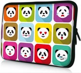 Sleevy 14 laptophoes pandabeertjes - laptop sleeve - laptopcover - Sleevy Collectie 250+ designs