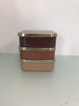 Mooie luxe metalen opberg bakken  3 stuks goud