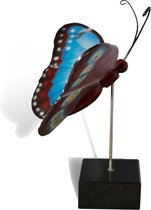 Handgemaakte Urn Vlinder (Blauwe Morpho)