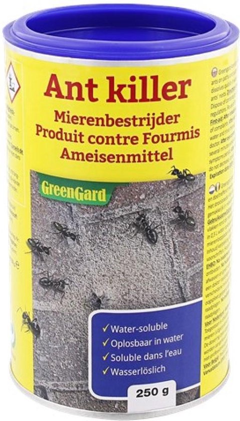 Mierenpoeder - Mieren - Bestrijden - 250 Gram - Voordeel - GreenGard - Mierengif - Tegen Mieren - Ongediertewering - Oplosbaar - Mierenbestrijding