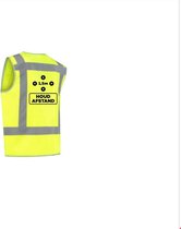 Veiligheidhes XXL/3XL Cornoa Geel Houd Afstand