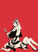 BANKSY Queen Vic 2 Canvas Print