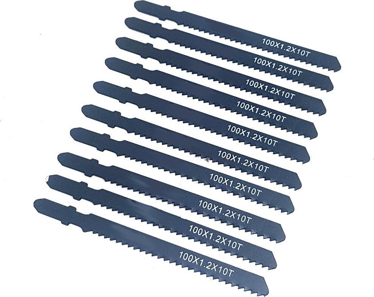 Decoupeerzaagbladen Hout 10 stuks 10 TPI t-schacht universeel decoupeer zaagbladen