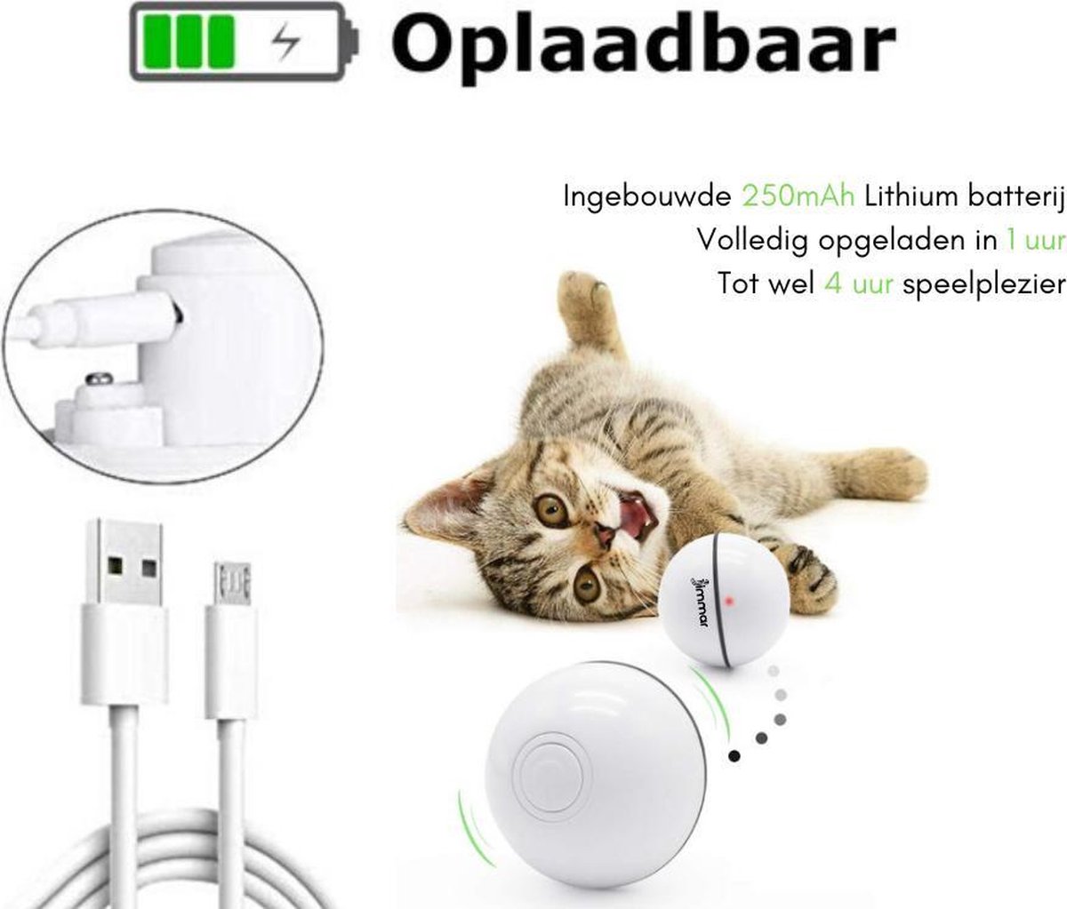 Deze automatisch rollende bal houdt jou viervoeter heerlijk bezig, ook als je niet thuis bent! Ideaal voor eenzame hondjes/katten! 🐶🐱, 🛒Hier te koop 👉  | Briljant