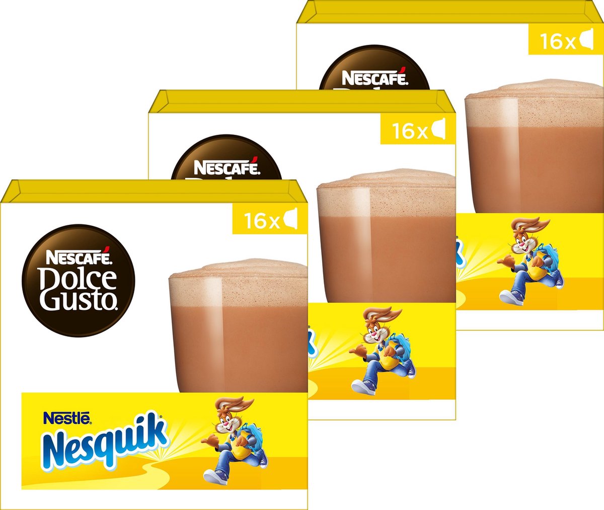 Nescafé Dolce Gusto capsules Nesquik - chocolademelk - 48 cups - geschikt voor 24 koppen