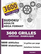 Sudoku adulte mega format 3600 Grilles DIFFICILE DIABOLIQUE