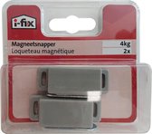 I-FIX magneetsnapper 4 kg | 2 stuks | GRIJS
