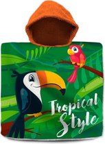 Kids Licensing Badponcho Tropical Style Toucan Junior Groen
