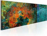 Schilderijen Op Canvas - Schilderij - Metal Kaleidoscope 120x40 - Artgeist Schilderij