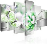 Schilderijen Op Canvas - Schilderij - Emerald Bouquet 200x100 - Artgeist Schilderij