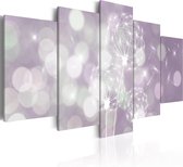 Schilderijen Op Canvas - Schilderij - Purple Concert 100x50 - Artgeist Schilderij