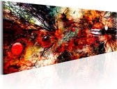Schilderijen Op Canvas - Schilderij - Artistic Chaos 135x45 - Artgeist Schilderij