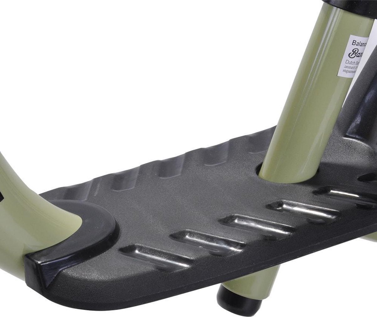 Bandits & Angels Metalen Loopfiets Starter Groen met Voetenplank vanaf 2 Jaar - Limited Edition - Vintage Groene Loop Fiets - Verstelbaar Zadel 29 tot 39 cm - Voor Jongens en Meisjes - Compact en Veilig - Lage Instap met Voetenplank — afbeelding 10