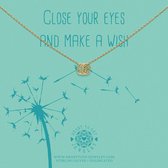 Heart to Get, ketting met 3 nopjes wensringetjes , close your eyes and make a wish, N503DWI20G