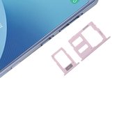 SIM-kaartvak + Micro SD-kaartvak voor Galaxy J3 (2017) Single SIM / J330 & J5 (2017) Single SIM / J530 & J7 (2017) Single SIM / J730 (rose goud)